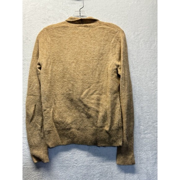 Banana Republic Tan Brown Soft Cozy Wool Blend Surplice Sweater Sz. Small - Picture 2 of 5